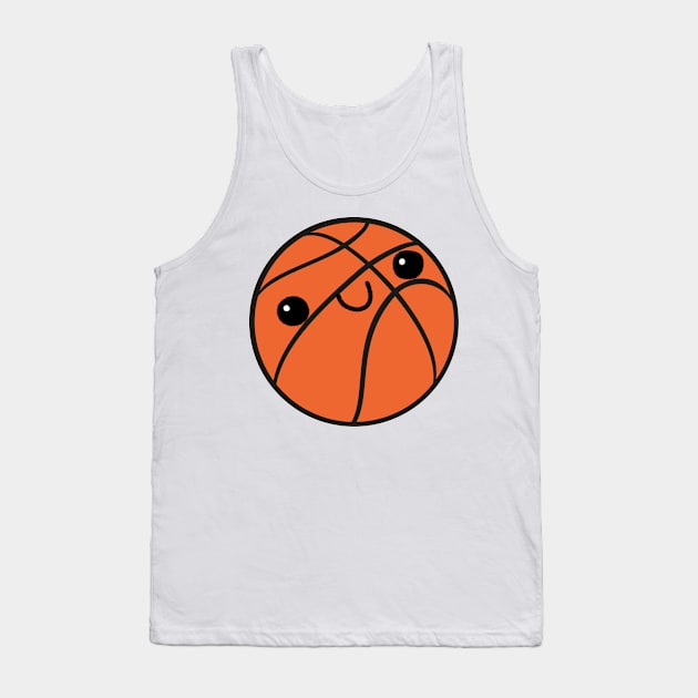 Cutey Face Basketball Tank Top by Bearious